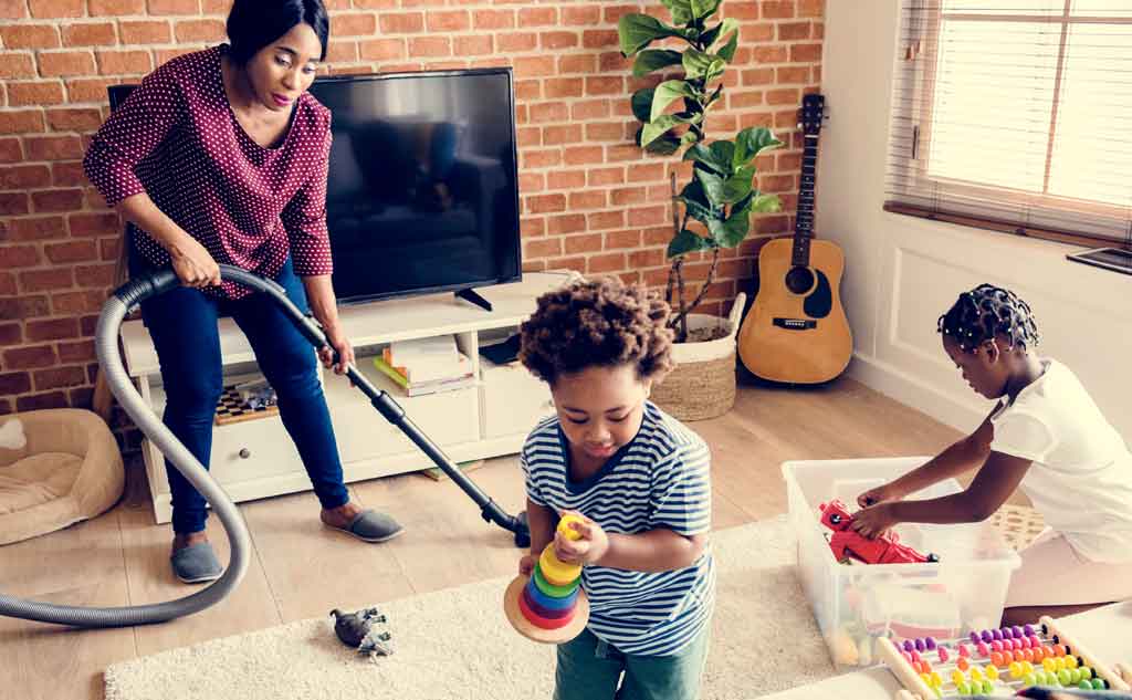 If looking for ways to save money then not hiring out extra work may be a great way to start saving money. Furthermore, cleaning the house is also a great way to get out stress or keep your mind focused to forget about other things such as craving sugar.