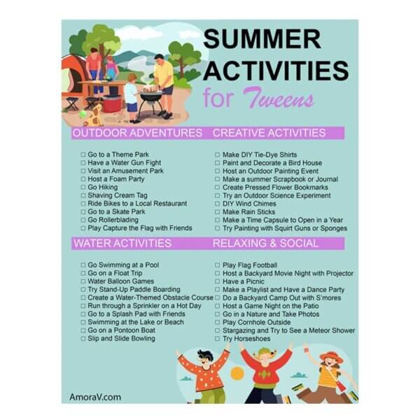 Summer Activities for Tweens