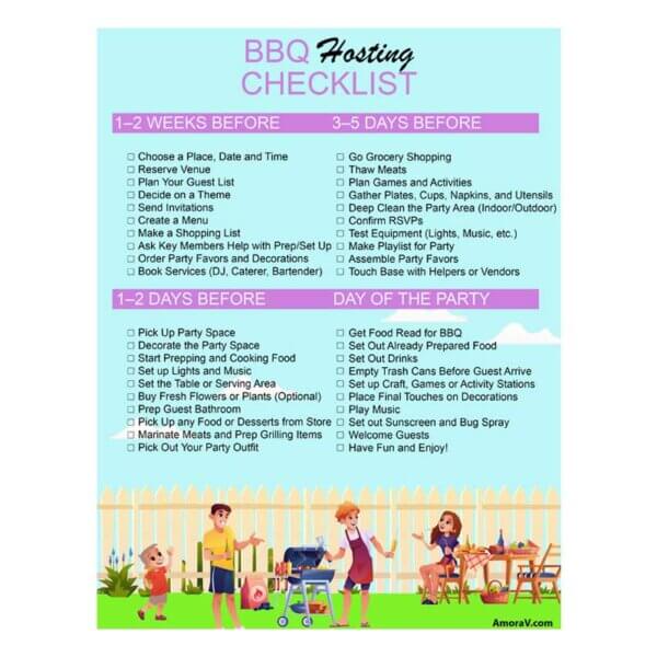 BBQ Hosting Checklist