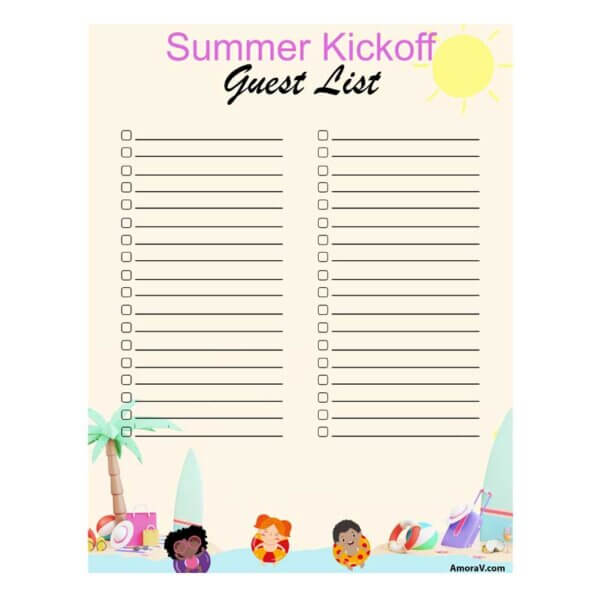 Summer Kickoff Guest List