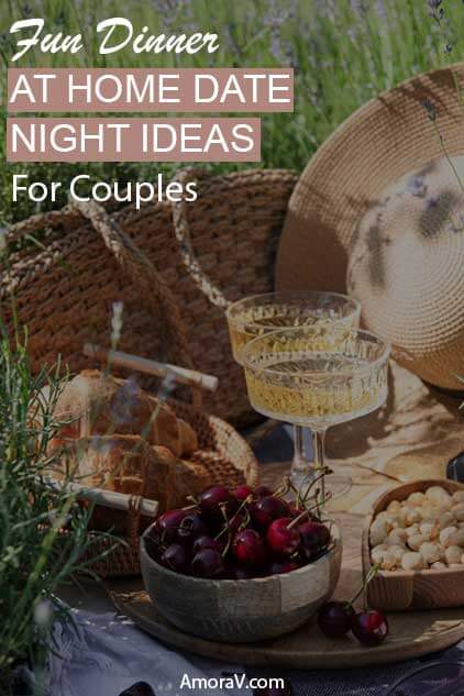 Fun dinner at home date night idea for couples