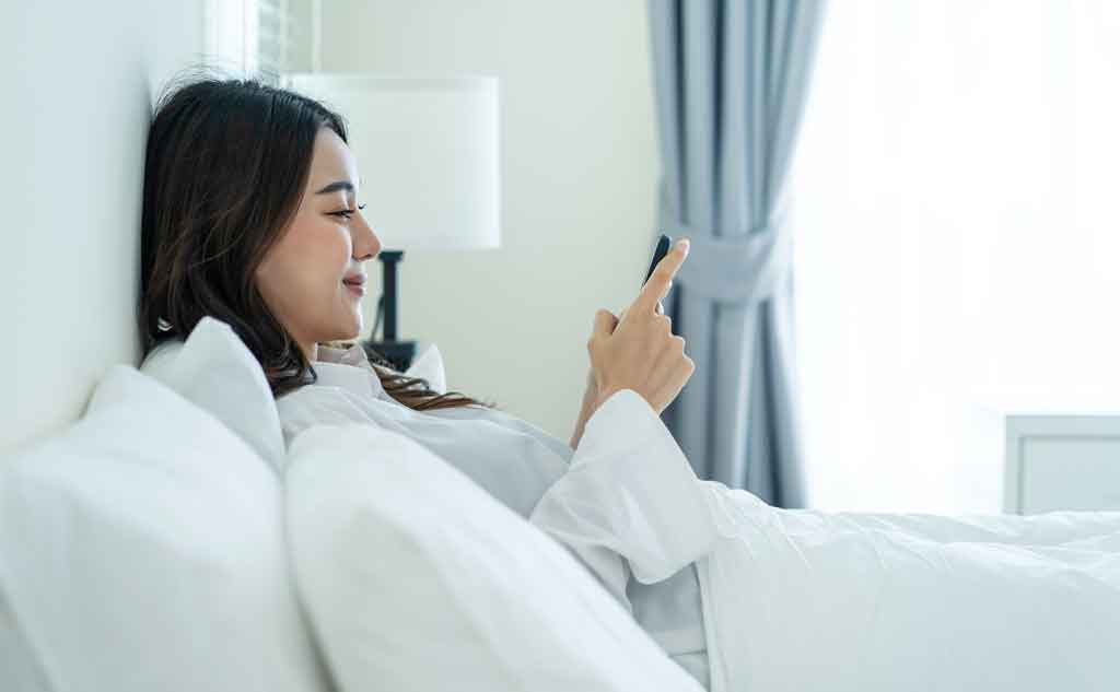 Sending naughty text messages is one way to keep the romance alive in the bedroom.