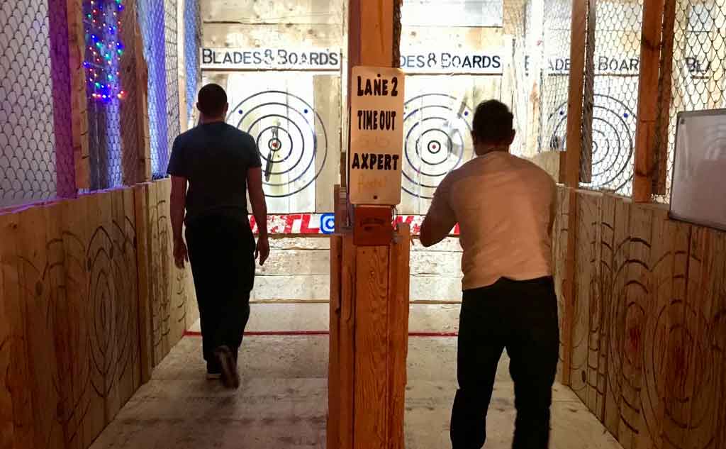 A top attraction to try this year is axe throwing! Axe throwing is taking the nation by storm.