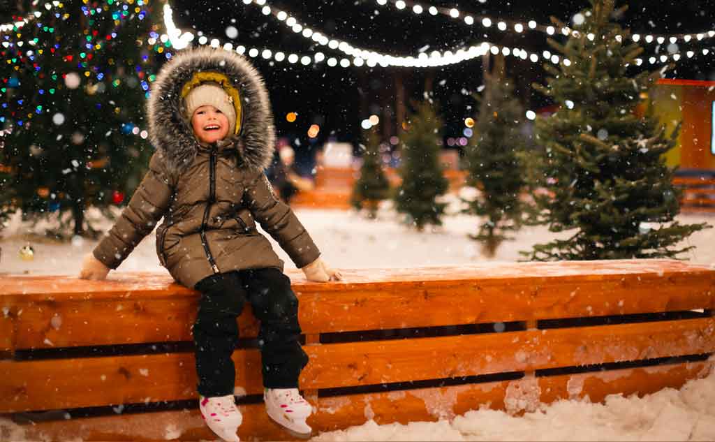 Going ice skating is a great christmas activity