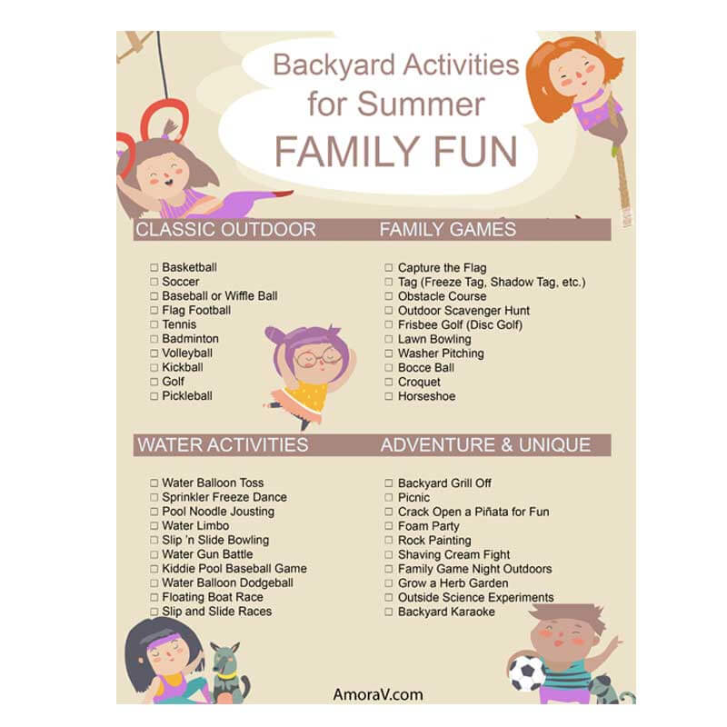 Backyard Activities for Summer Family Fun