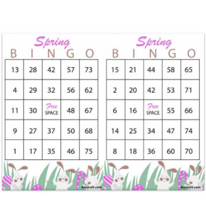 Alternative view of Easter Bingo